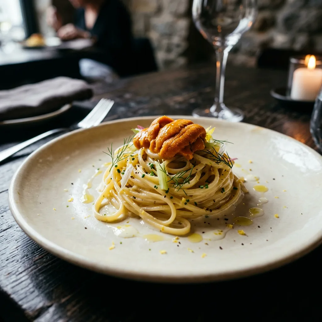 Linguine al Limone e Ricci di Mare